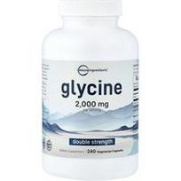 Micro Ingredients, Glicinas, dvigubo stiprumo, 240 vegetariškų kapsulių (500 mg vienoje kapsulėje)