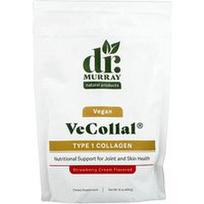 Dr. Murray's, „VeCollal®“, veganiškas 1 tipo kolagenas, braškių kremo skonio, 454 g