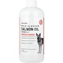 Chew + Heal, Laukinių Aliaskos lašišų aliejaus formulė šunims, 475 ml