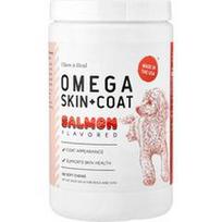Chew + Heal, „Omega Skin + Coat“, šunims ir katėms, lašiša, 180 minkštų kramtukų, 513 g