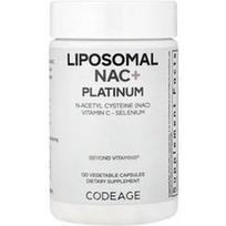 Codeage, Liposominis NAC+ platininis, 120 augalinių kapsulių