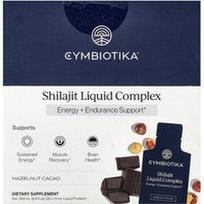 Cymbiotika, Šilajito skystasis kompleksas, lazdyno riešutų ir kakavos, 26 skysčio pakeliai po 10 ml (0,3 fl oz)
