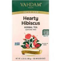 VAHDAM India, Užpilai, žolelių arbata, gausus hibisko skonis, be kofeino, 100 užpilų pakelių, 180 g