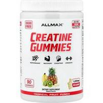 ALLMAX, Kreatino guminukai, tropinių vaisių punšas, 1250 mg, 90 guminukų