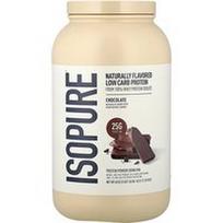 Isopure, Mažai angliavandenių turintys baltymų milteliai, šokolado spalvos, 1,36 kg