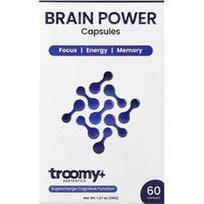Troomy Nootropics, Smegenų galia, 60 kapsulių
