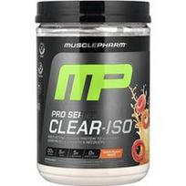 MusclePharm, „Pro Series Clear-ISO“, baltymų miltelių gėrimų mišinys, rūgščių persikų žiedai, 520 mg