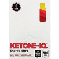 Ketone-IQ, Energinis šūvis, aviečių limonadas, 6 buteliukai po 59 ml (2 skysčio uncijos)