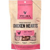 Vital Essentials, Liofilizuoti žali šunų skanėstai, vištienos širdelės, 106,3 g