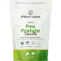 Sprout Living, Paprasti žirnių baltymai, vanilės skonio, 454 g