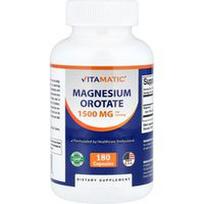 Vitamatic, Magnio orotatas, 180 kapsulių (500 mg vienoje kapsulėje)