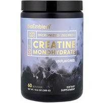 BioEmblem, Kreatino monohidratas, be skonio, 300 g (10,6 uncijos)
