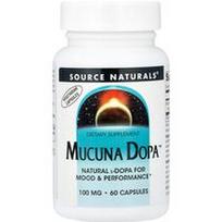 Source Naturals, Mucuna Dopa™, 100 mg, 60 kapsulių