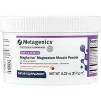 Metagenics, „MagActive™“ magnio raumenų milteliai, braškių limonado skonio, 150 g