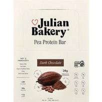 Julian Bakery, Žirnių baltymų batonėlis, juodojo šokolado skonio, 12 batonėlių po 60 g