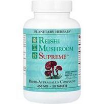 Planetary Herbals, Reishi Mushroom Supreme™, 50 tablečių