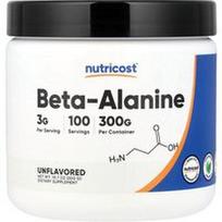 Nutricost, Beta alaninas, be skonio, 300 g (10,7 uncijos)