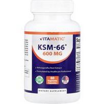 Vitamatic, KSM-66®, 60 augalinių kapsulių