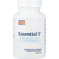 Advance Physician Formulas, „Essential 5™“ su vitaminais C, D ir E + cinku ir selenu, 60 augalinių kapsulių