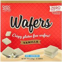 ChocZero, Aukščiausios kokybės sausainiai, vafliai, vanilės skonio, 16 sausainių, 8 uncijos (224 g)