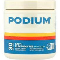 Podium Nutrition, Druska + elektrolitai, tropinių laimų skonio, 159 g