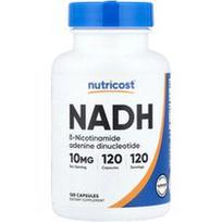 Nutricost, NADH, 10 mg, 120 kapsulių