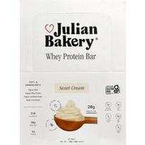 Julian Bakery, Išrūgų baltymų batonėlis, saldžios grietinėlės skonio, 12 batonėlių po 60 g (2,1 uncijos)