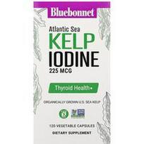 Bluebonnet Nutrition, Atlanto jūros dumblių jodas, 225 mcg, 120 augalinių kapsulių