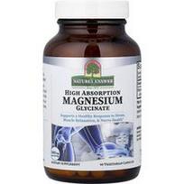 Nature's Answer, Magnio glicinatas, didelės absorbcijos, 90 vegetariškų kapsulių (120 mg vienoje kapsulėje)