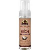 Okay Pure Naturals, Juodasis Jamaikos ricinos aliejus®, plaukų formavimo putos, lanksčios fiksacijos, visų tipų plaukams, 221 ml