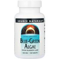 Source Naturals, Mėlynai žali dumbliai, 500 mg, 100 tablečių