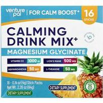 Venture Pal, Raminančių gėrimų mišinys+, magnio glicinatas, ananasai, 16 pakelių po 4 g (0,14 uncijos)
