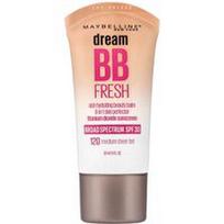 Maybelline, „Dream BB Fresh“, odą drėkinantis grožio balzamas, SPF 30, 120 vidutinio atspalvio lakštinis atspalvis, 30 ml