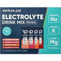 Venture Pal, Elektrolitų gėrimų mišinys, įvairus, 16 pakelių po 0,17 uncijos (4,8 g)
