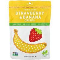 Nature's Turn, Liofilizuoti braškių ir bananų traškučiai, 34 g