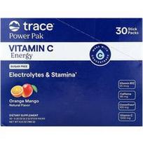 Trace, „Power Pak“, vitamino C energija, apelsinų ir mangų skonio, 30 pakelių po 6,2 g (0,22 uncijos)