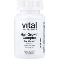Vital Nutrients, Plaukų augimo kompleksas moterims, 60 kapsulių