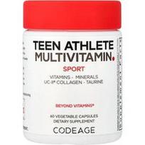 Codeage, Sportas, paauglių sportininkų multivitaminai, 60 daržovių kapsulių