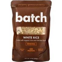 Batch, Balti ryžiai su ekologiškais ryžiais ir vištienos sultiniu, originalūs, 8 uncijos (226 g)