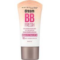 Maybelline, „Dream BB Fresh“, odą drėkinantis grožio balzamas, SPF 30, 110 šviesiai/vidutiniškai skaidrus atspalvis, 30 ml