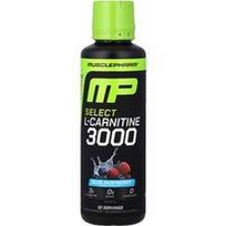 MusclePharm, „Select“ L-karnitinas 3000, mėlynųjų aviečių skonio, 480 ml (16 skysčio uncijų)