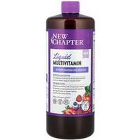 New Chapter, Skystas multivitaminas, mišrių uogų skonio, 887 ml (30 skysčio uncijų)