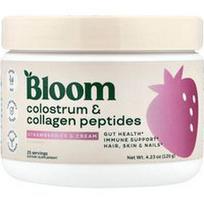 Bloom, Priešpienio ir kolageno peptidai, braškės ir grietinėlė, 120 g