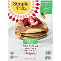 Simple Mills, Organiniai avižiniai miltai, blynų ir vaflių mišinys, originalus, 366 g