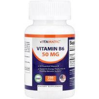 Vitamatic, Vitamin B6, 50 mg, 250 Tablets