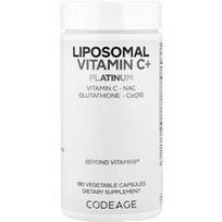 Codeage, Liposominis vitaminas C+ platininis, 180 augalinių kapsulių