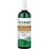 Vet's Best, Purškiamas šampūnas nuo blusų šunims, 470 ml