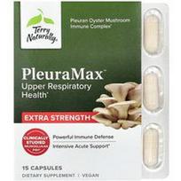 Terry Naturally, PleuraMax™, viršutinių kvėpavimo takų sveikata, 15 kapsulių