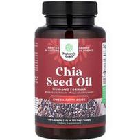 Nature's Craft, Chia sėklų aliejus, 500 mg, 120 kapsulių