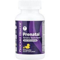 ProCare Health, Prenatalinis, bariatrinis multivitaminas, 60 kapsulių